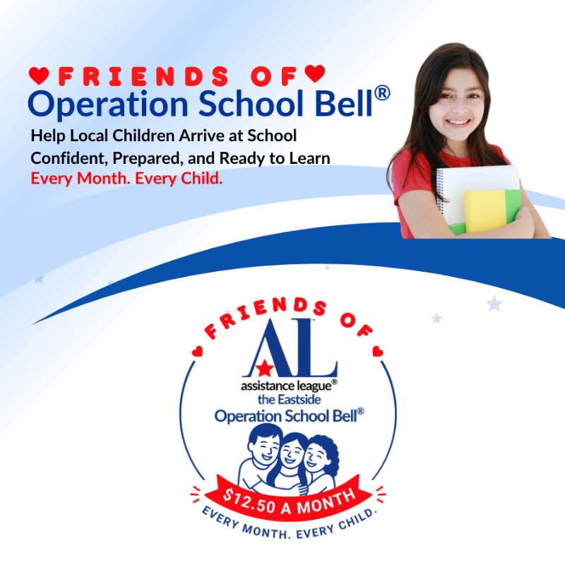 Support local children with a monthly gift of $12.50 